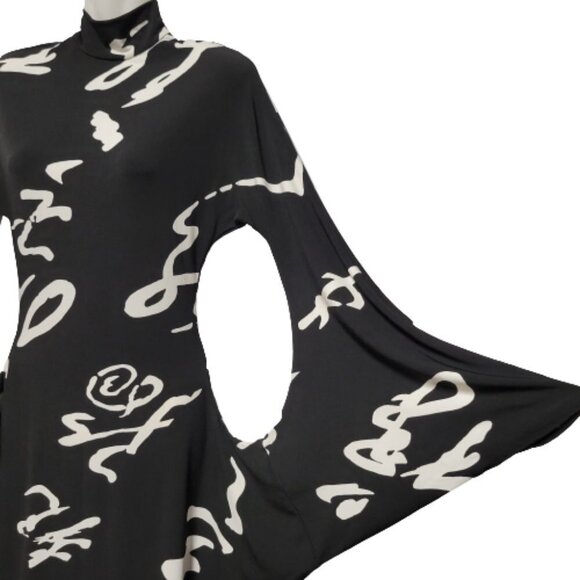 Womens Black Gown Figure Hugging Maxi Elegant Long Dress- NEW - Picture 4 of 16